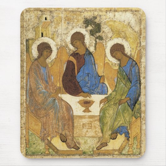 Andrei Rublev Iconic Trinity Angels Abraham Bijbel Muismat (Voorkant)