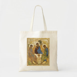 Andrei Rublev Iconic Trinity Angels Abraham Bijbel Tote Bag