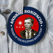 Andres Bonifacio Ronde Button 6,0 Cm (In situ)