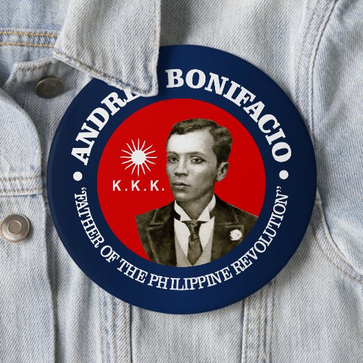 Andres Bonifacio Ronde Button 6,0 Cm (In situ)