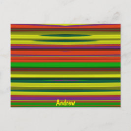 ANDREW ~ 3D Design Pattern ~ Kerstkleuren~ Briefkaart