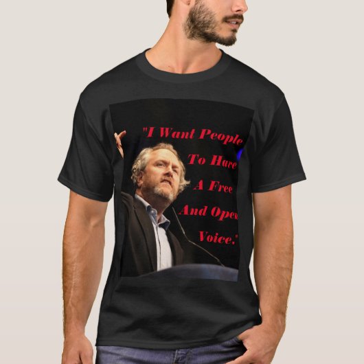 Andrew Breitbart Quote T-Shirt (Voorkant)