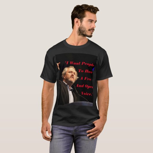 Andrew Breitbart Quote T-Shirt (Voorkant volledig)