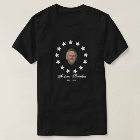 Andrew Breitbart Tribute - Koloniale vlaggenstijl T-shirt (Design voorkant)