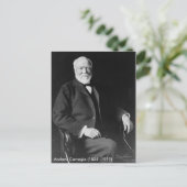 Andrew Carnegie Briefkaart (Staand voorkant)