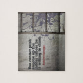 Andrew Carnegie Inspirerend Quote "Push up" Legpuzzel (Verticaal)