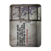 Andrew Carnegie Inspirerend Quote "Push up" Magneet (Verticaal)