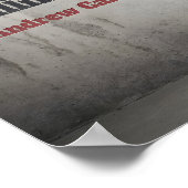 Andrew Carnegie Inspirerend Quote "Push up" Poster (Hoek)