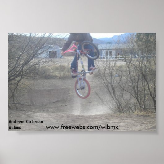 Andrew Coleman, Andrew ColemanWLbmx, www.freewe.. Poster (Voorkant)