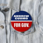 ANDREW CUOMO FOR GOVERNOR RONDE BUTTON 4,0 CM (In situ)