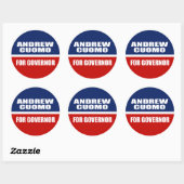 ANDREW CUOMO FOR GOVERNOR RONDE STICKER (Vel)