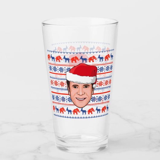 ANDREW CUOMO Kerstmis Glas (Voorkant)