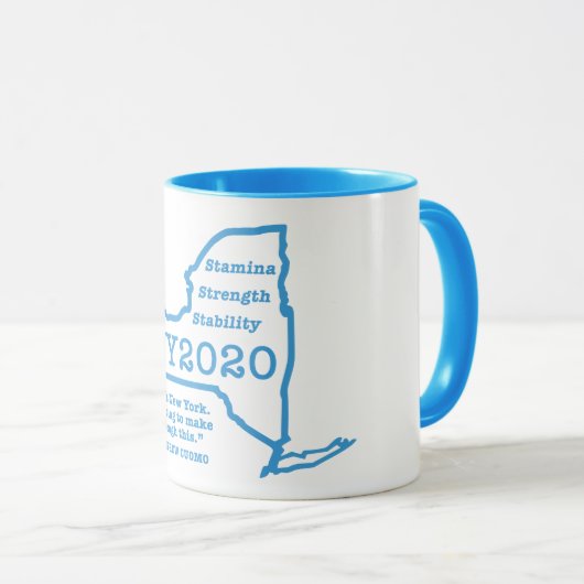 Andrew Cuomo over NY: Stamina, kracht, stabiliteit Mok (Voorkant rechts)