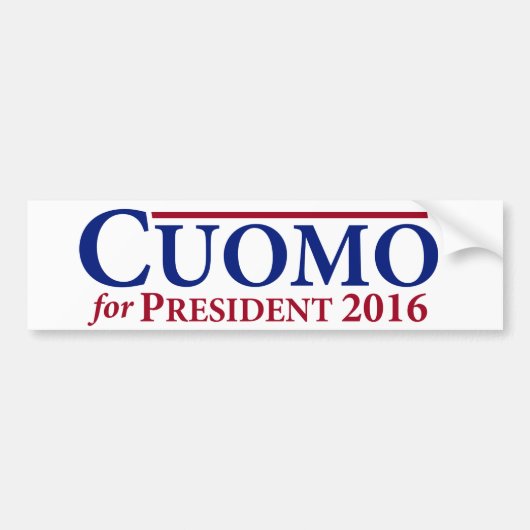 Andrew Cuomo voor President 2016 bumpersticker (Voorkant)