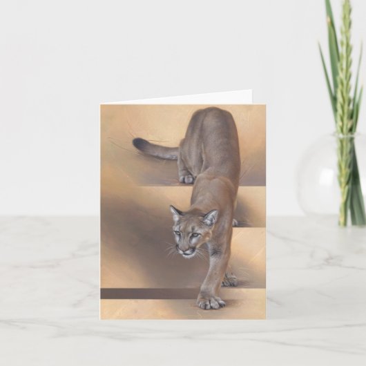 Andrew Denman Cougar Notecard Kaart (Voorkant)
