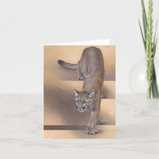 Andrew Denman Cougar Notecard Kaart