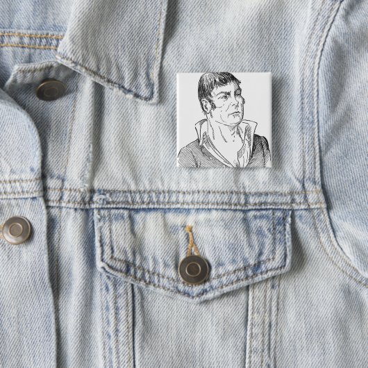 Andrew Gamble Vierkante Button 5,1 Cm (In situ)