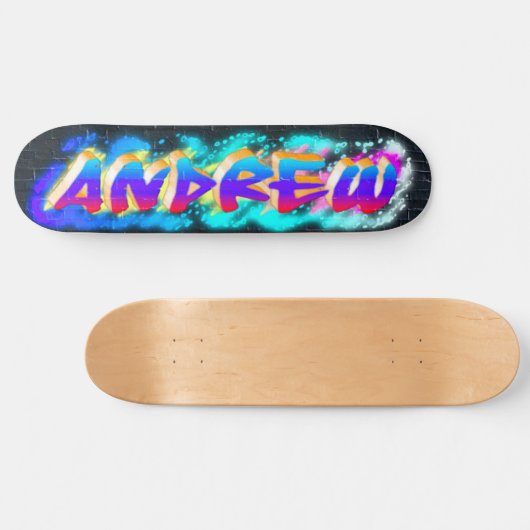 ANDREW Gepersonaliseerd Graffiti Skateboard (Horizontaal)