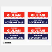 Andrew Giuliani New York Governor 2022 Rechthoekige Sticker (Vel)