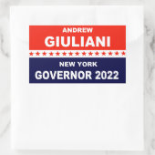 Andrew Giuliani New York Governor 2022 Rechthoekige Sticker (Tas)