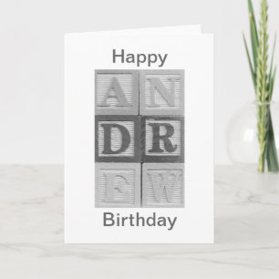 Andrew Happy Birthday Card Kaart