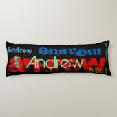 Andrew Herhalende naam met 6 letters Body Pillow 2 Lichaamskussen (Achterkant)