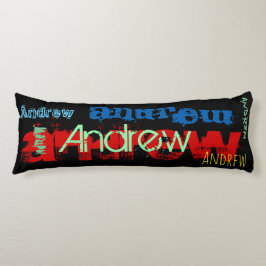 Andrew Herhalende naam met 6 letters Body Pillow 2 Lichaamskussen