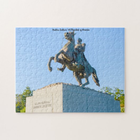 Andrew Jackson 7e President van Amerika. Legpuzzel (Horizontaal)