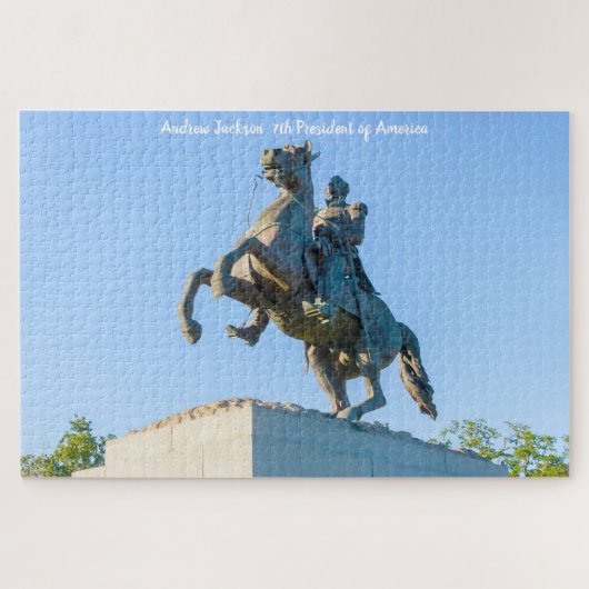 Andrew Jackson 7e President van Amerika. Legpuzzel (Horizontaal)