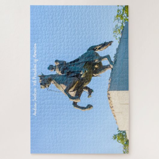 Andrew Jackson 7e President van Amerika. Legpuzzel (Verticaal)