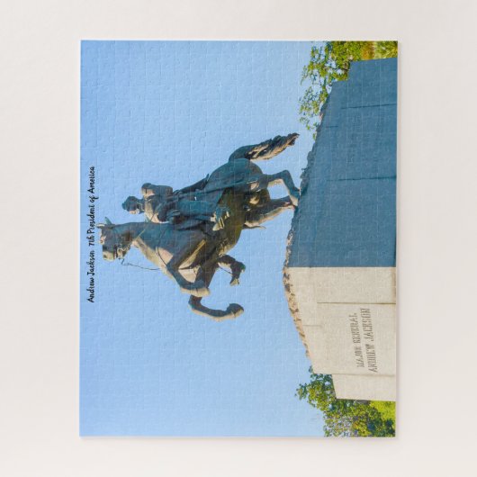 Andrew Jackson 7e President van Amerika. Legpuzzel (Verticaal)