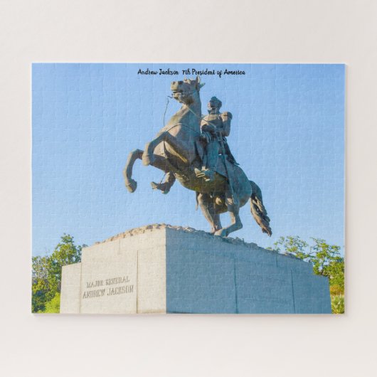 Andrew Jackson 7e President van Amerika. Legpuzzel (Horizontaal)
