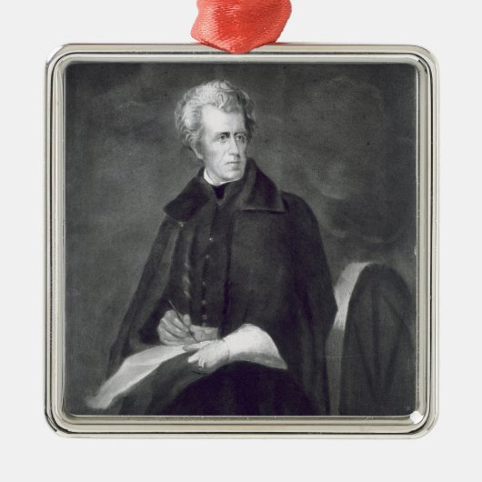 Andrew Jackson, 7e President van de Verenigde Stat Metalen Ornament (Voorkant)