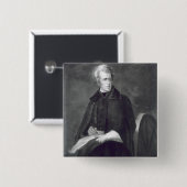 Andrew Jackson, 7e President van de Verenigde Stat Vierkante Button 5,1 Cm (Voorkant /achterkant)