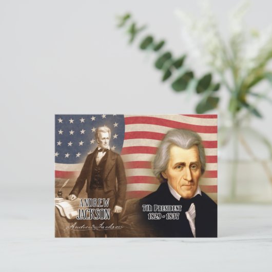 Andrew Jackson - 7e President van de VS Briefkaart (Staand voorkant)