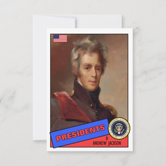 Andrew Jackson Baseball Card (Voorkant)