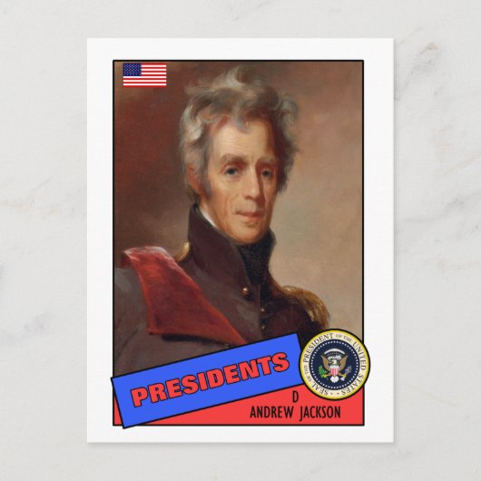 Andrew Jackson Baseball Card Briefkaart (Voorkant)