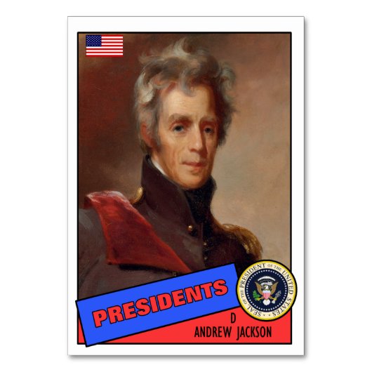 Andrew Jackson Baseball Card Kaart (Voorkant)