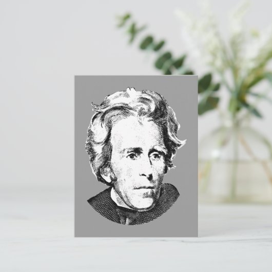 Andrew Jackson Briefkaart (Staand voorkant)