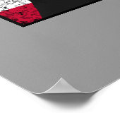 Andrew Jackson en de Amerikaanse vlag Poster (Hoek)