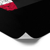 Andrew Jackson en de Amerikaanse vlag Poster (Hoek)