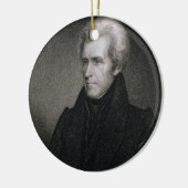 Andrew Jackson (graving) Keramisch Ornament (Links)