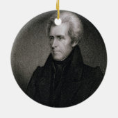 Andrew Jackson (graving) Keramisch Ornament (Achterkant)