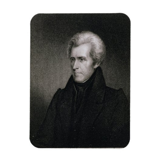 Andrew Jackson (graving) Magneet (Verticaal)