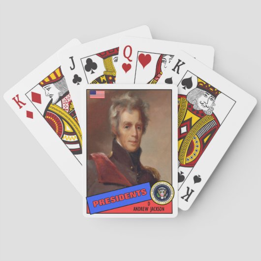 Andrew Jackson-honkaarten Pokerkaarten (Achterkant)