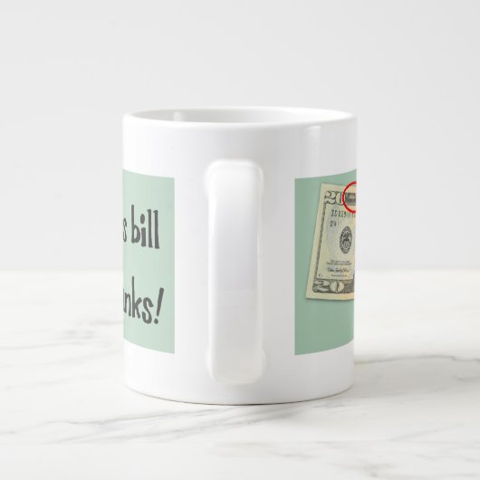 Andrew Jackson Ik heb de banken vermoord Grote Koffiekop (Achterkant)