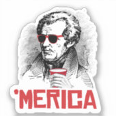 Andrew Jackson 'Merican Party Sticker (Voorkant)