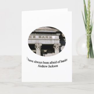 Andrew Jackson met citaat Kaart