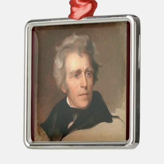 Andrew Jackson Metalen Ornament (Links)