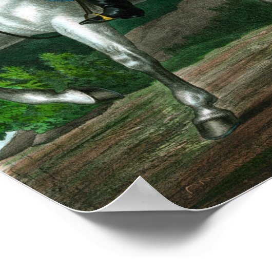 Andrew Jackson On Horseback Poster (Hoek)